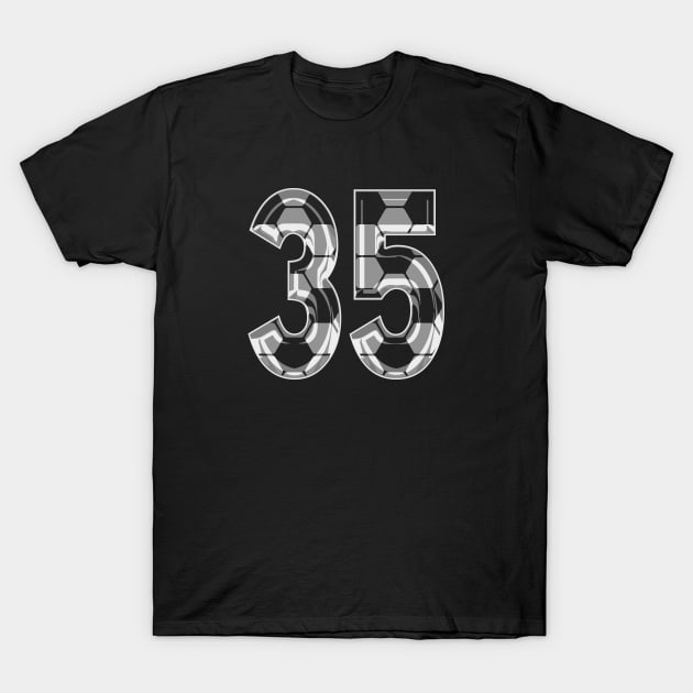 Soccer Number 35 Soccer Jersey #35 Soccer Mom Player Fan T-Shirt by TeeCreations